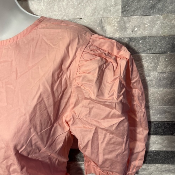 Cute Pink Puff Sleeve Mini Dress – No Size Tag (See Measurements) - Picture 4 of 4